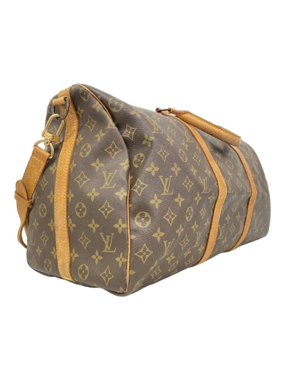 Louis Vuitton Boston Bag Monogram Keepall Bandouliere 50 Brown - Picture 2 of 10